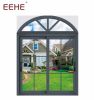 cheap price aluminum sliding window with double colored glass